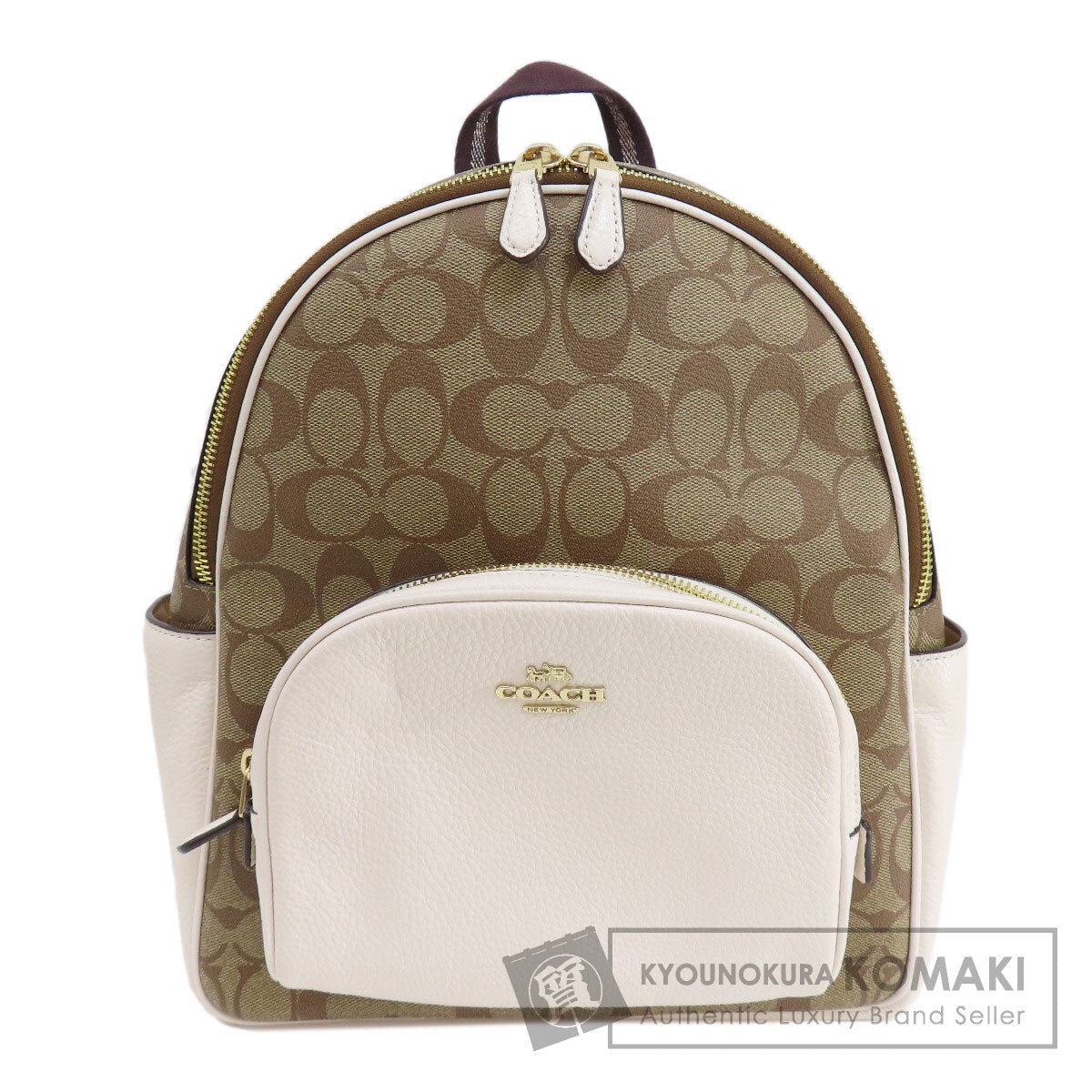 COACH 5671 Backpack Daypack Signature PVC Ladies