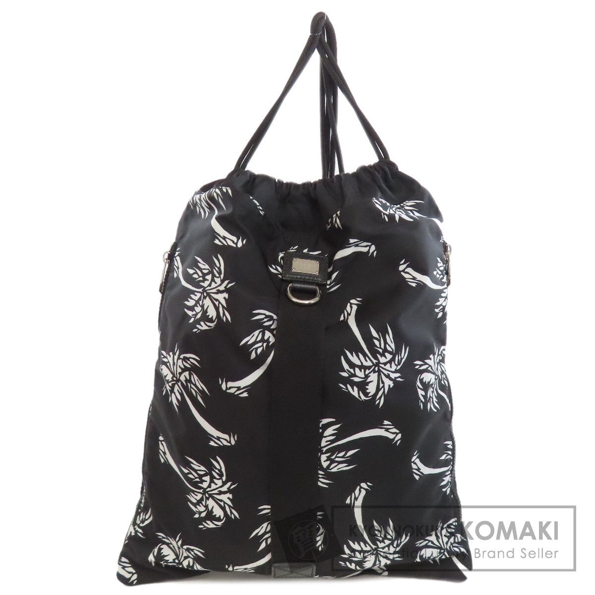 D&G Knapsack Palm Tree Backpack Daypack Nylon Ladies [Used]