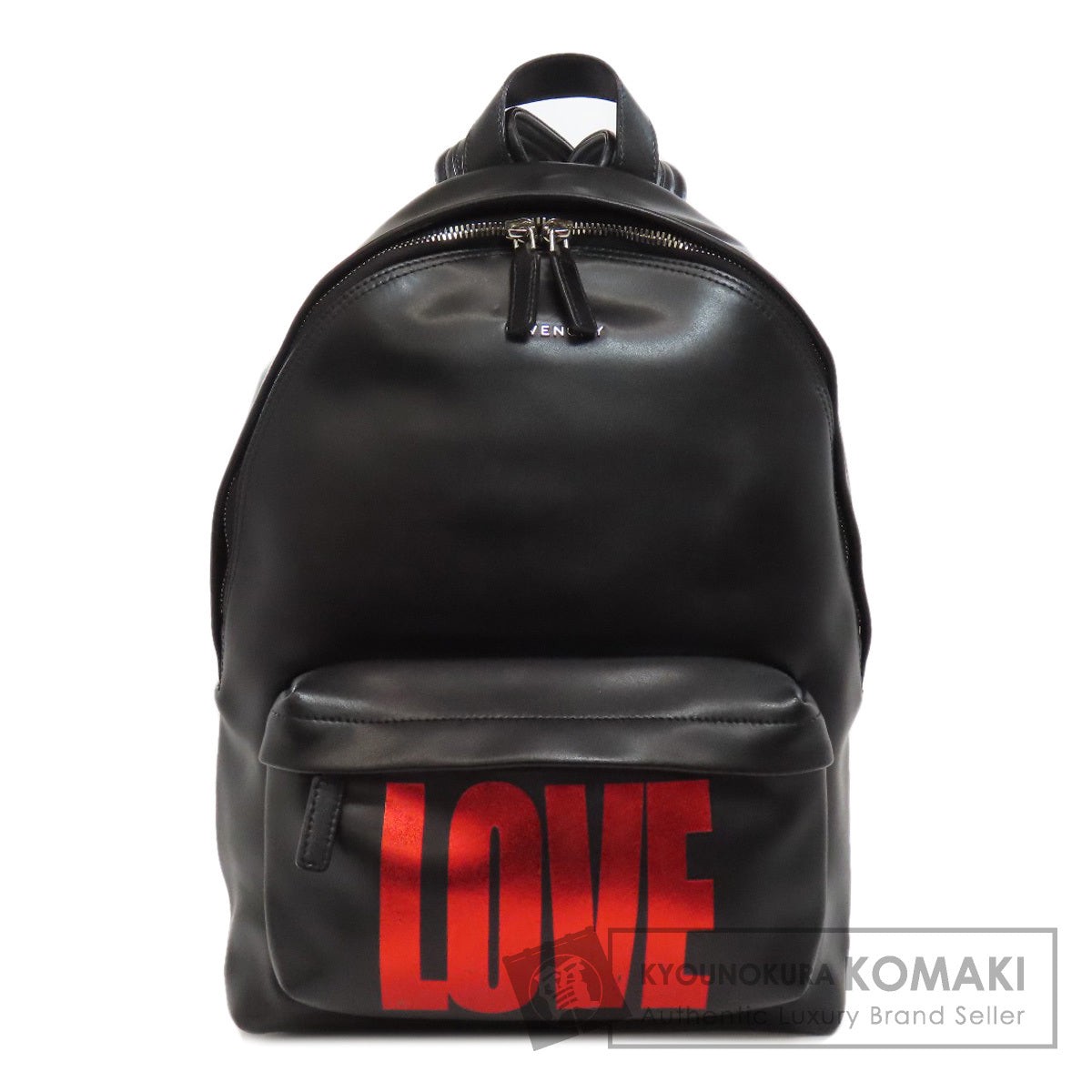 GIVENCHY Backpack Daypack LOVE logo Leather Ladies
