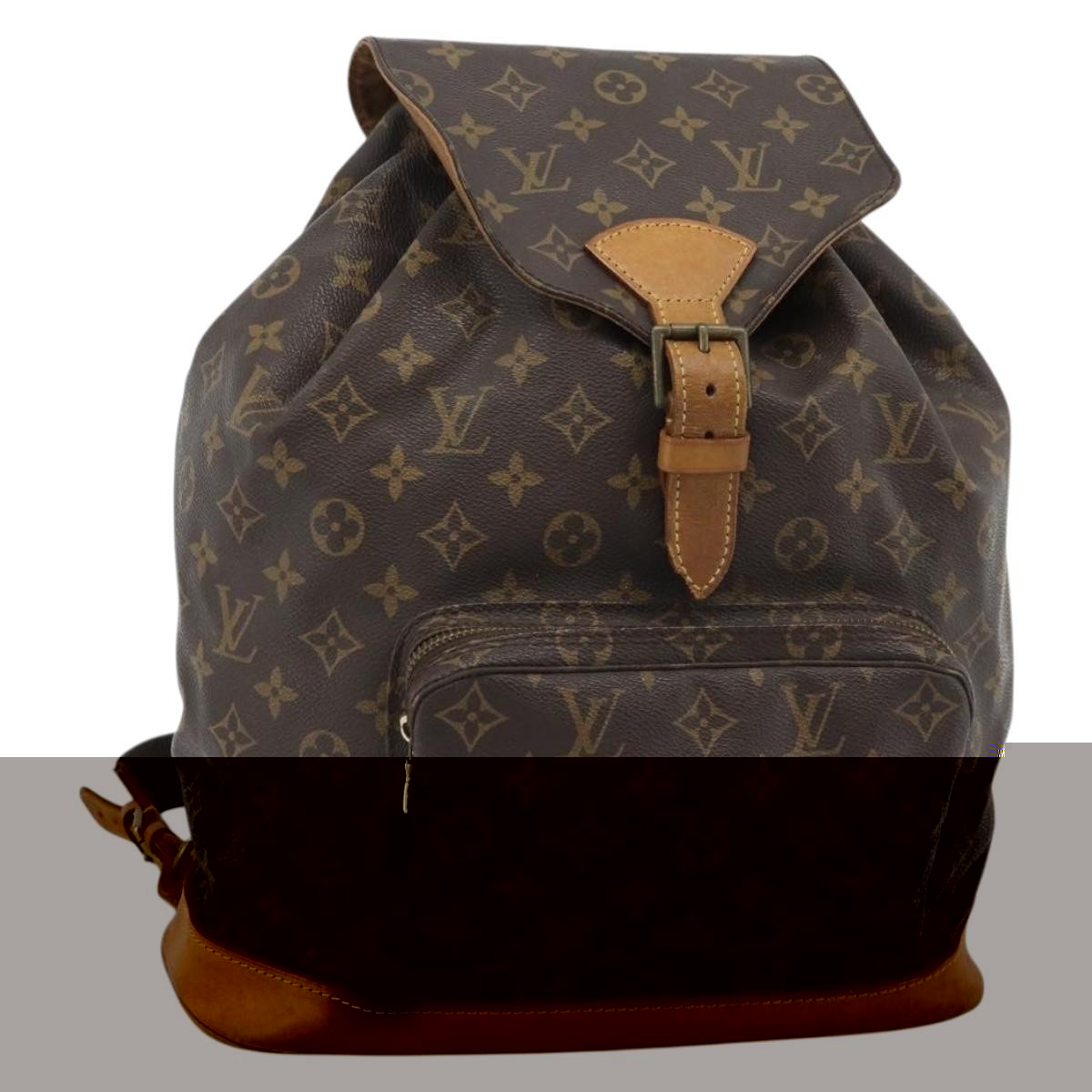 Louis Vuitton Vintage Montsouris Backpack Monogram Canvas Brown Canvas Backpack Bag (Authentic Pre-Loved)
