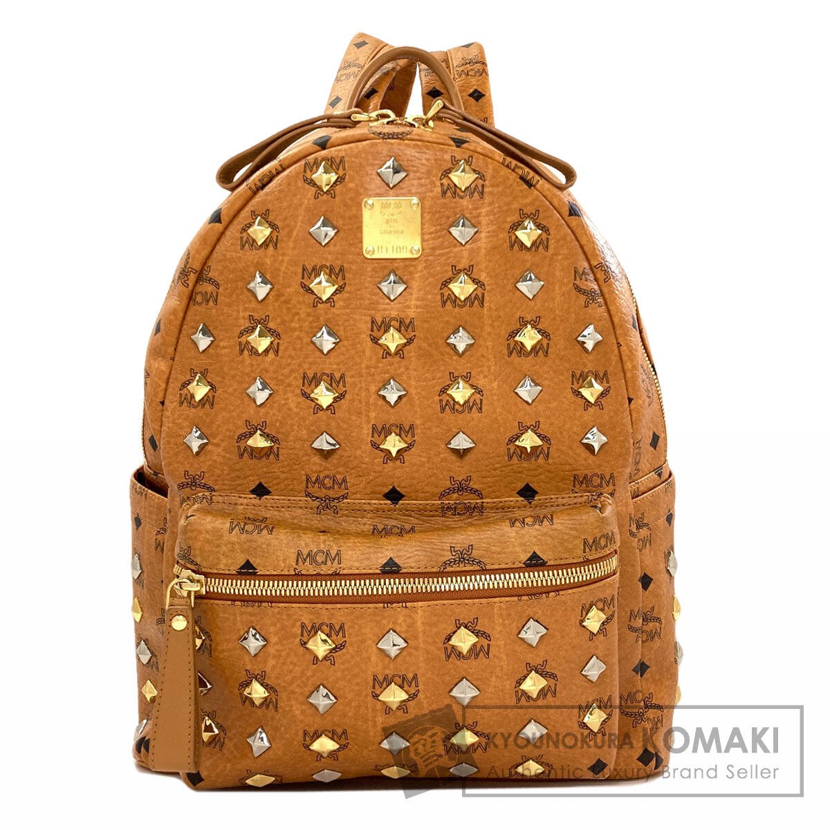 MCM logo Backpack Daypack PVC Ladies [Used]