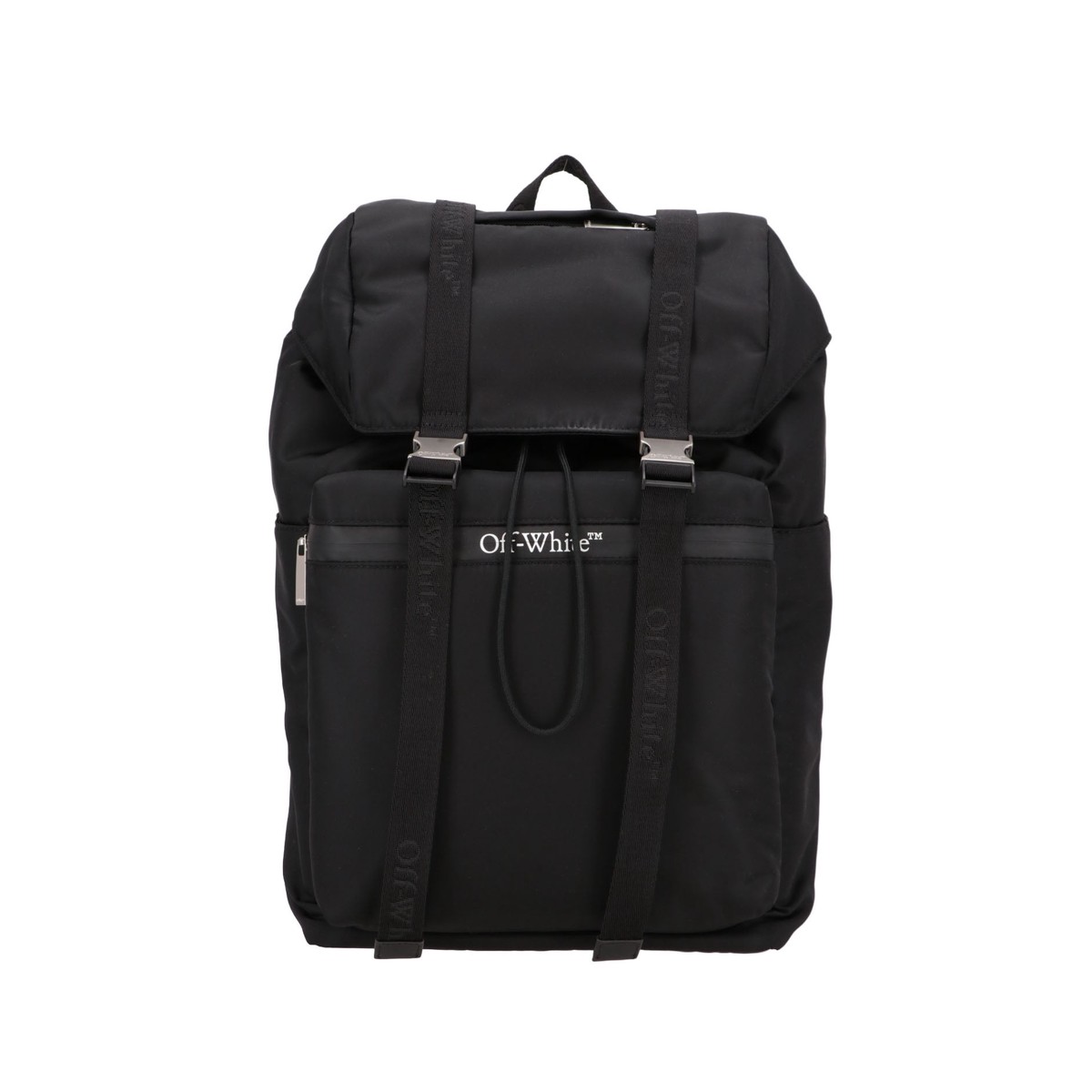 Off White Mens Black Backpack