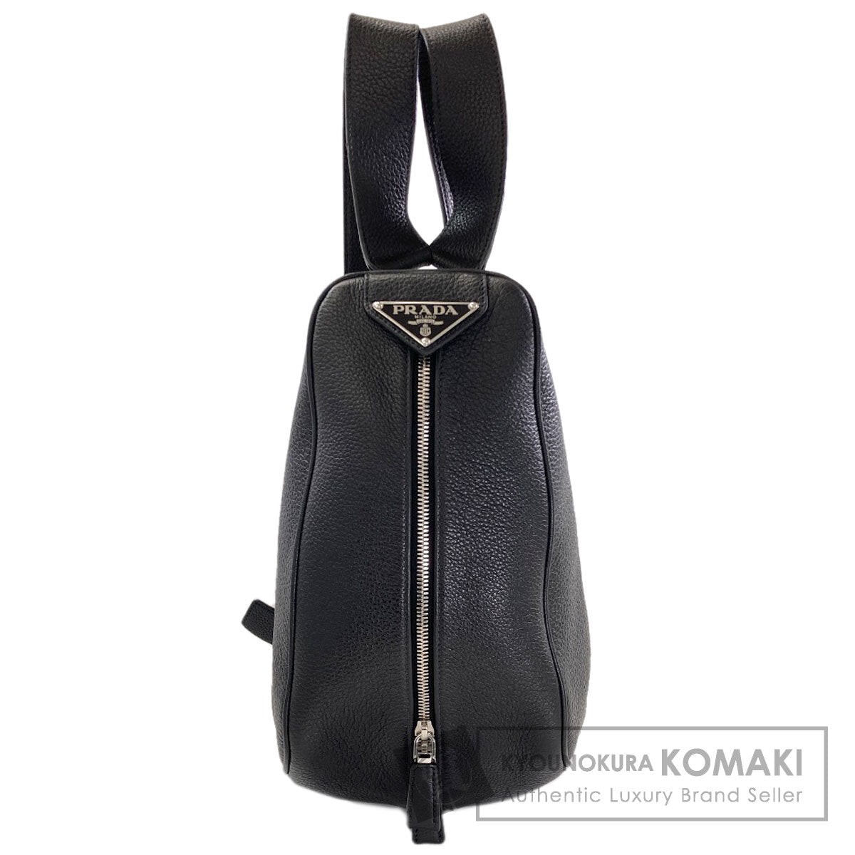 PRADA 2VZ099 Triangle Backpack Daypack Leather Ladies [Used]