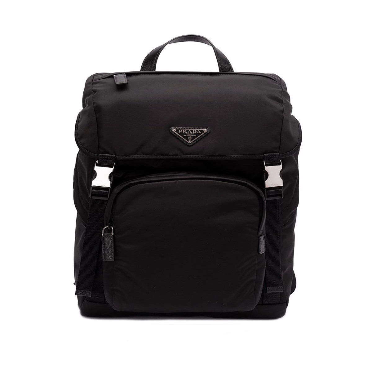 Prada Men Re-Nylon And Saffiano Leather Backpack