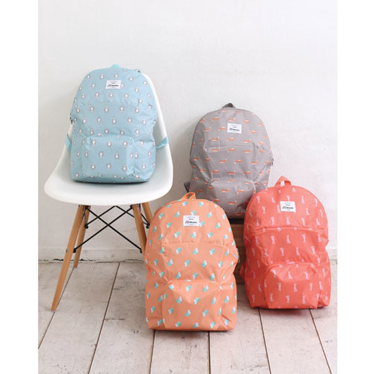 Romane Mr.wood pocket foldable backpack