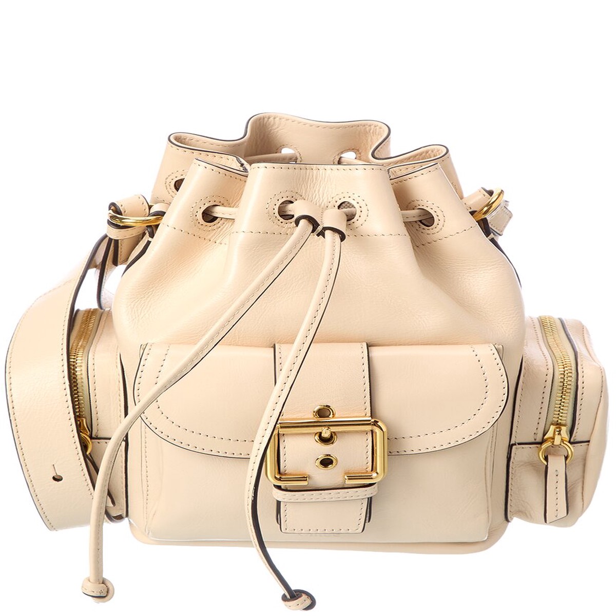Chlo Leather Bucket Bag