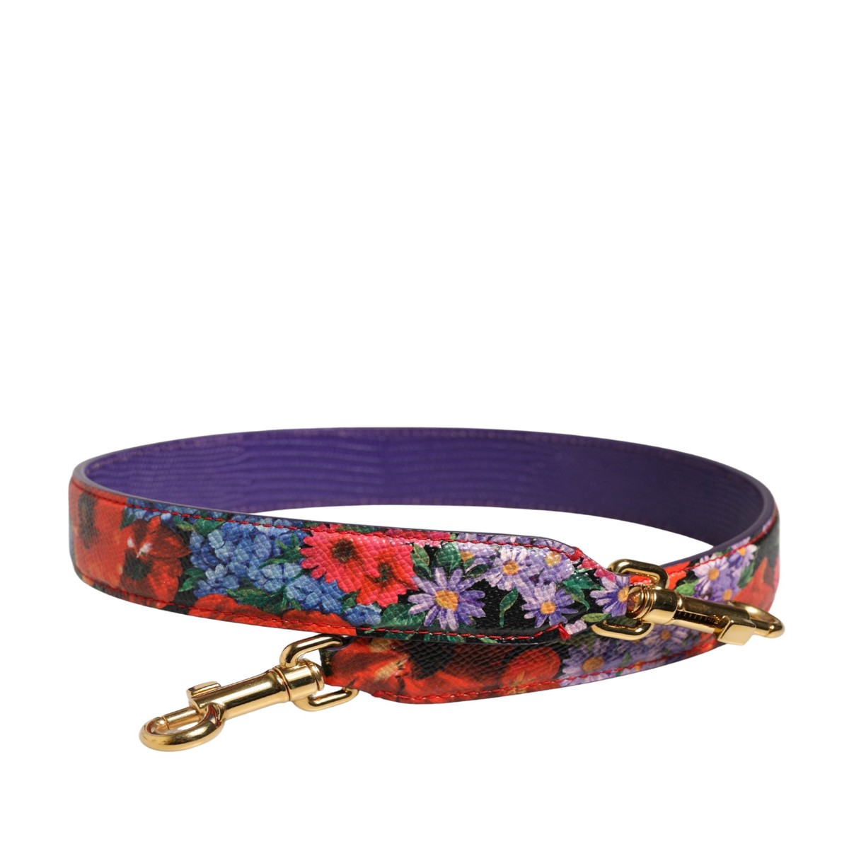 Dolce & Gabbana Multicolor Floral Leather Bag Accessory Shoulder Women's Strap