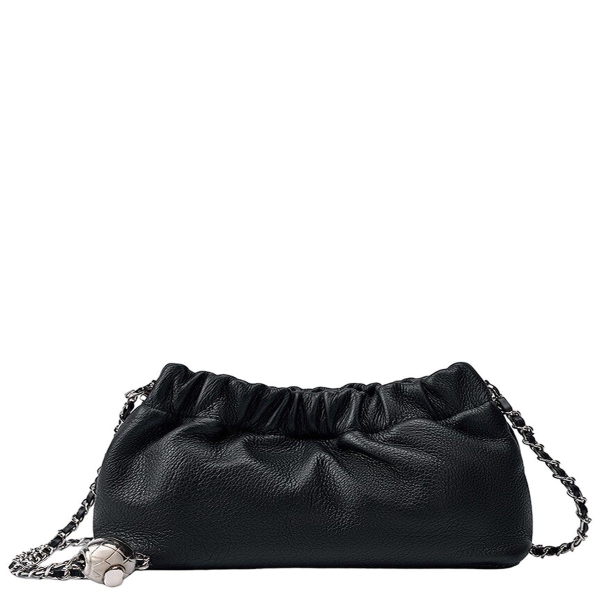 Adele Berto Leather Bucket Bag