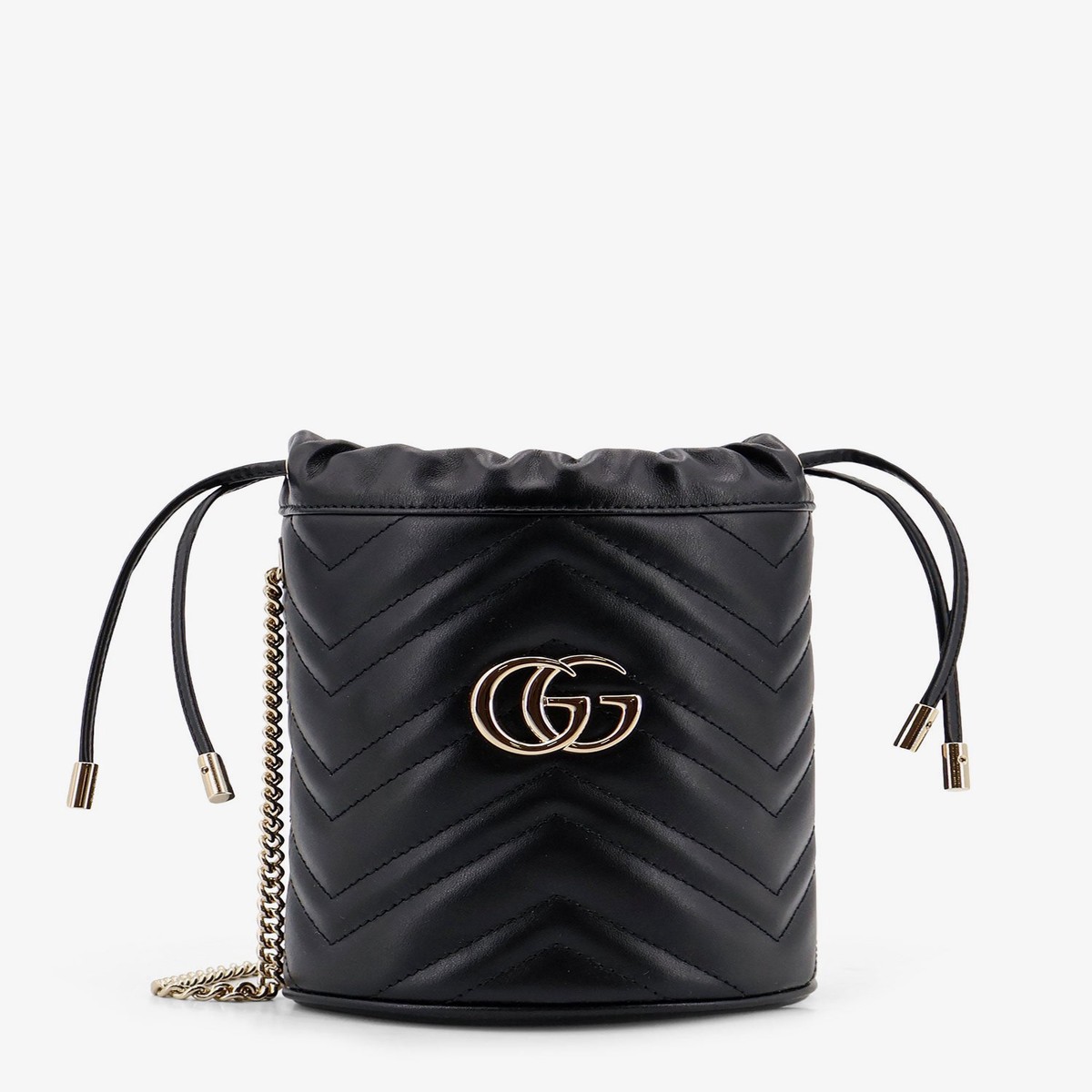 Gucci Women Gg Marmont Matelasse Leather Bucket Bag