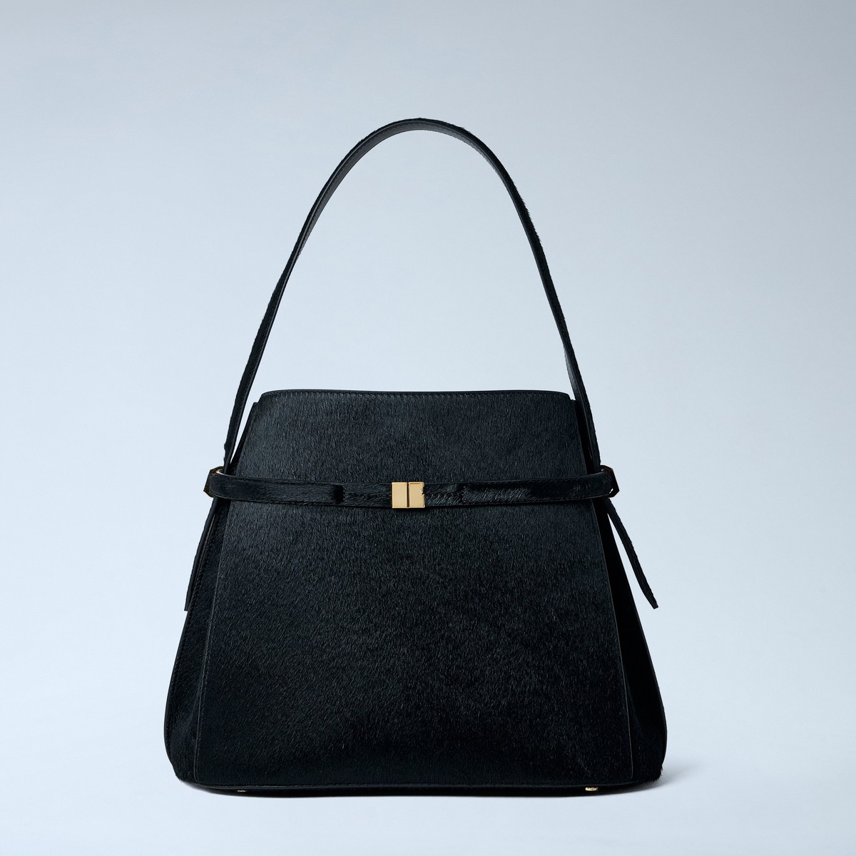 Toteme Women Belted Pony Hair Bucket Bag