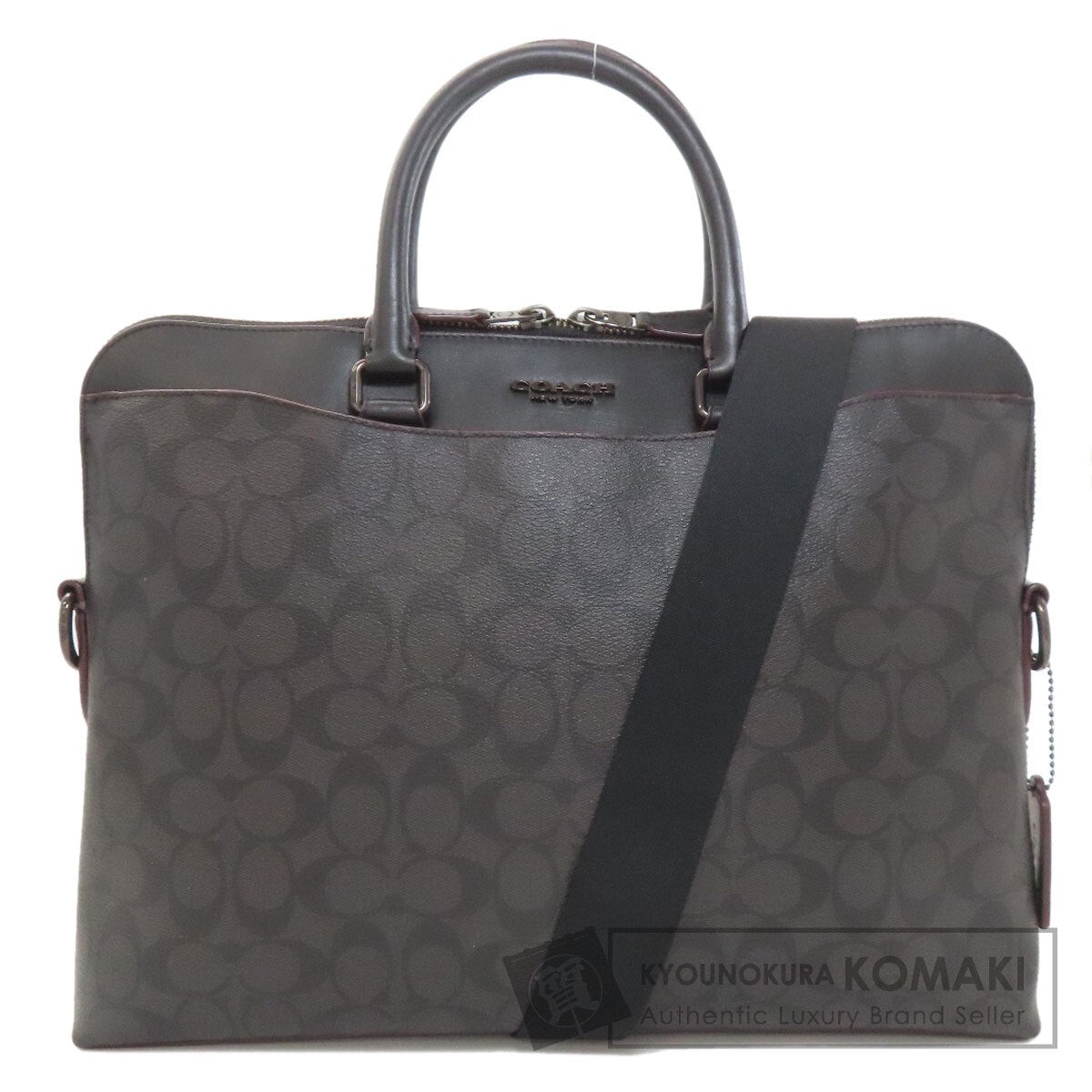 COACH F73970 Signature 2WAY Business bag PVC Leathermens [Used]
