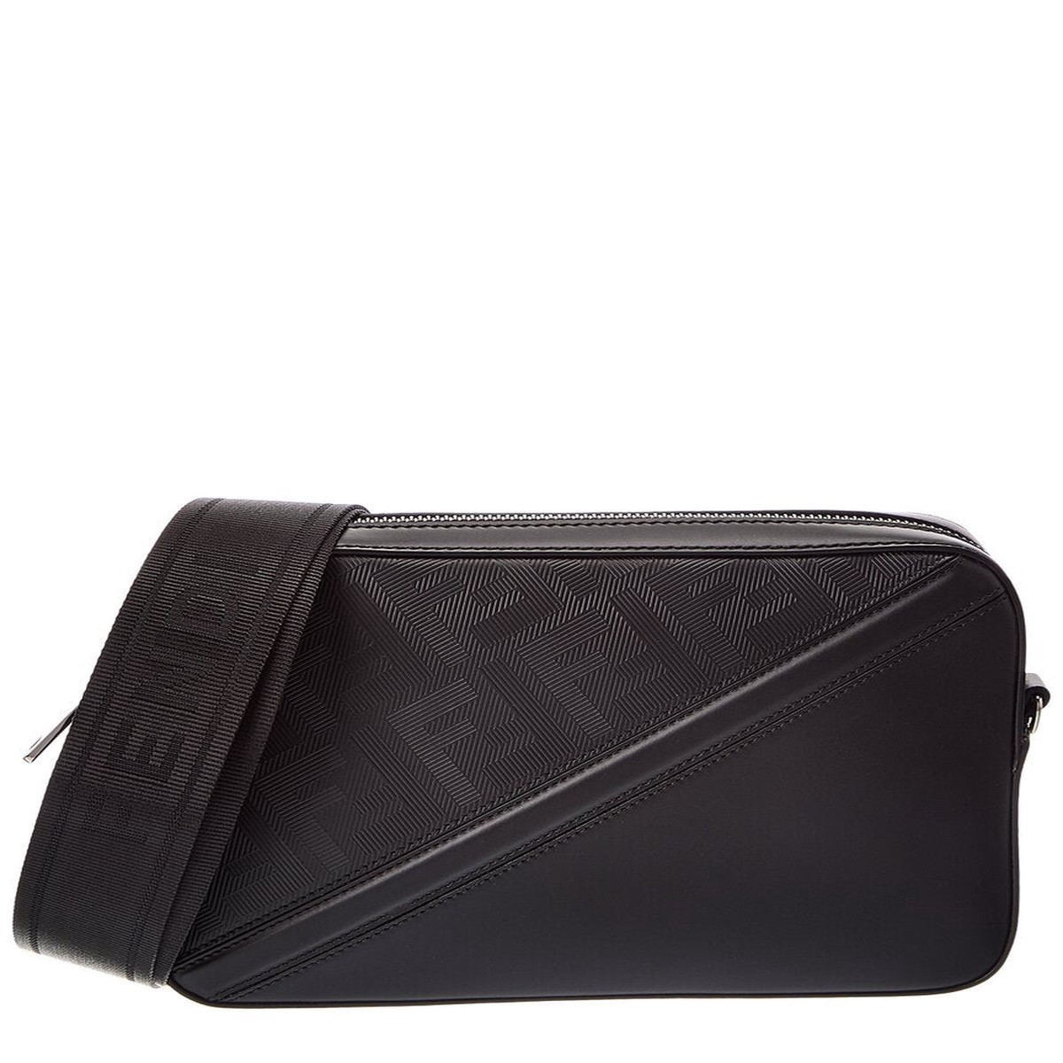 Fendi Diagonal Leather Camera Bag