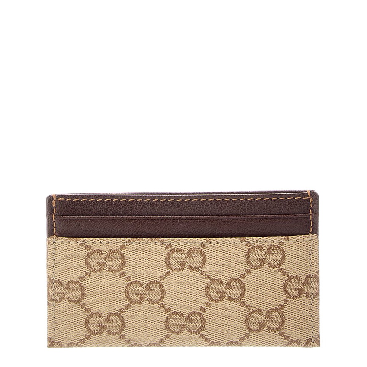 Gucci Essence Classic Canvas Leather Card Case