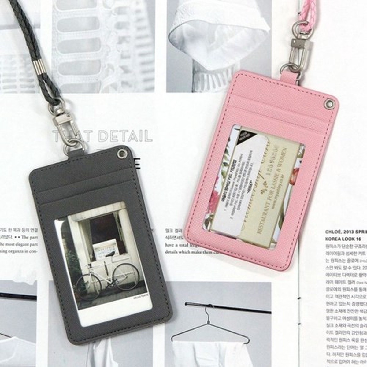 Dorothy and Alice basic neck flat card case with strap