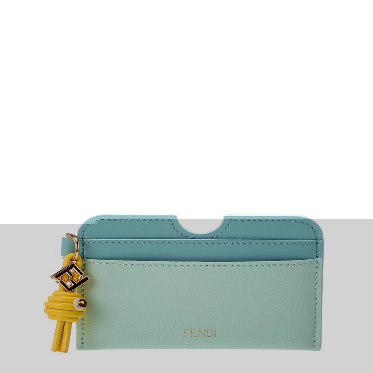 Fendi Ff Diamond Leather Card Case