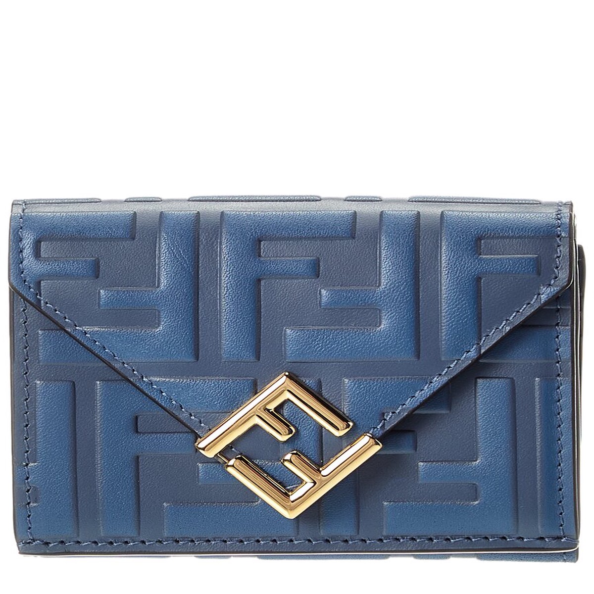 Fendi Ff Diamonds Leather Card Case