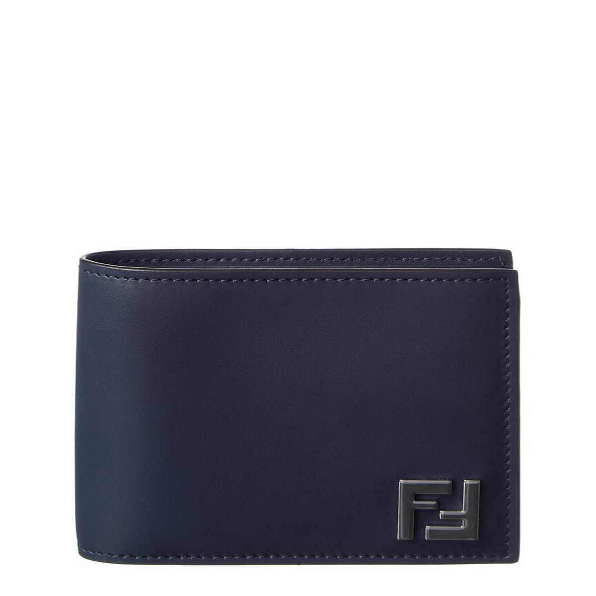 Fendi Ff Squared Leather Card Case