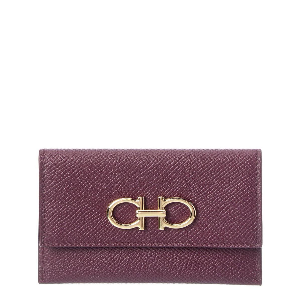 Ferragamo Gancini Leather Card Case