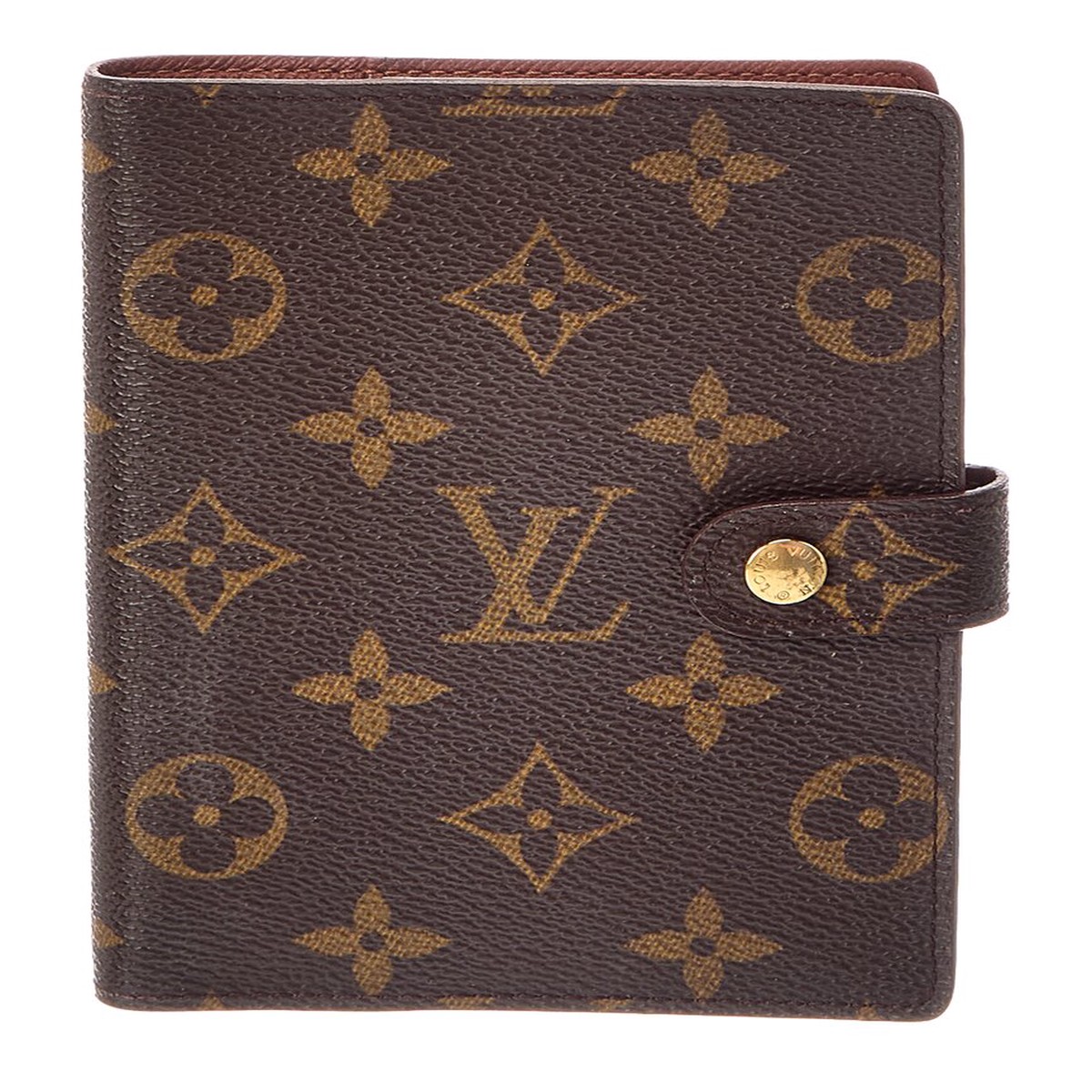 Louis Vuitton Brown Monogram Canvas Ring Agenda Cover (Authentic Pre-Loved)