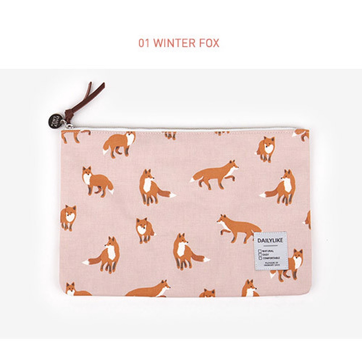 Dailylike Pattern easy zipper clutch bag