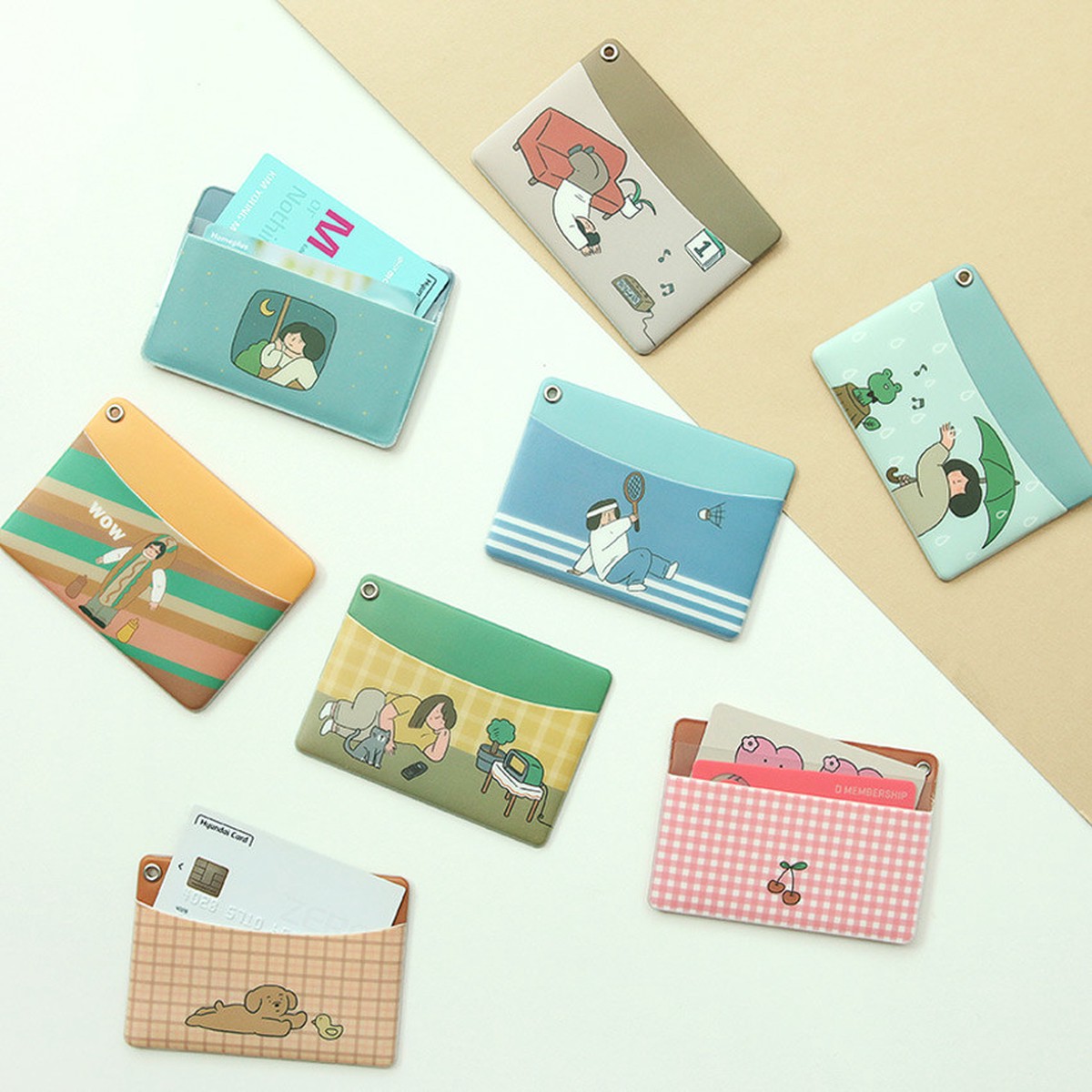 Indigo Monologue daily flat card case holder