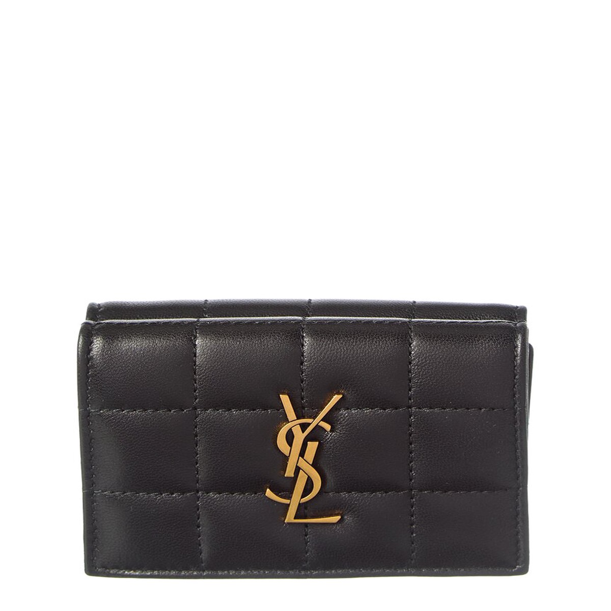 Saint Laurent Origami Tiny Leather Card Holder