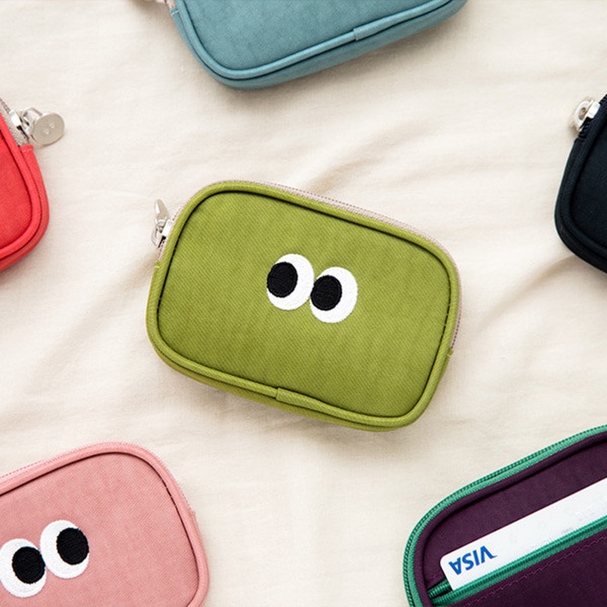 Som Som stitching card case pouch wallet ver2