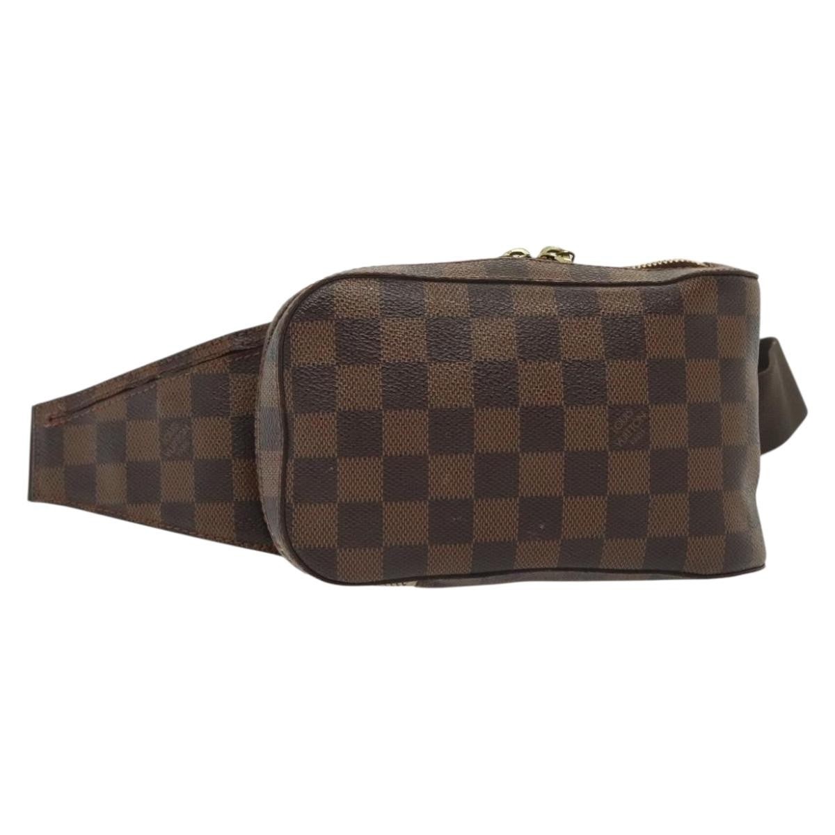 Louis Vuitton Geronimos Waist Bag Damier Brown Canvas Clutche & Pouche Bag (Authentic Pre-Loved)