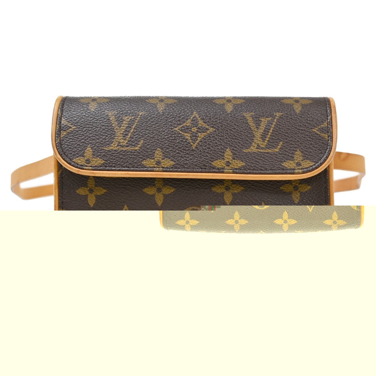 Louis Vuitton Florentine Waist Bag Monogram Canvas Brown Canvas Clutche & Pouche Bag (Authentic Pre-Loved)