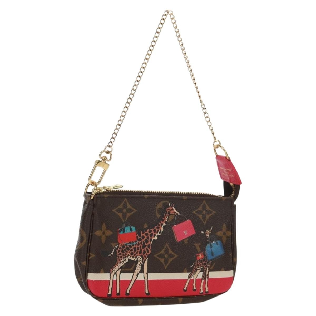 Louis Vuitton Pochette Accessoires Limited Edition Christmas Animation Monogram Canvas Multicolour Canvas Clutche & Pouche Bag (Authentic Pre-Loved)