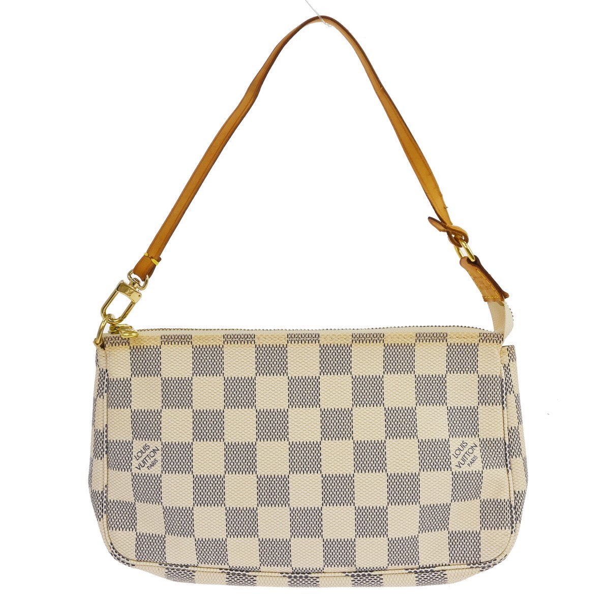 Louis Vuitton Pochette Accessoires Nm Monogram Canvas White Canvas Clutche & Pouche Bag (Authentic Pre-Loved)