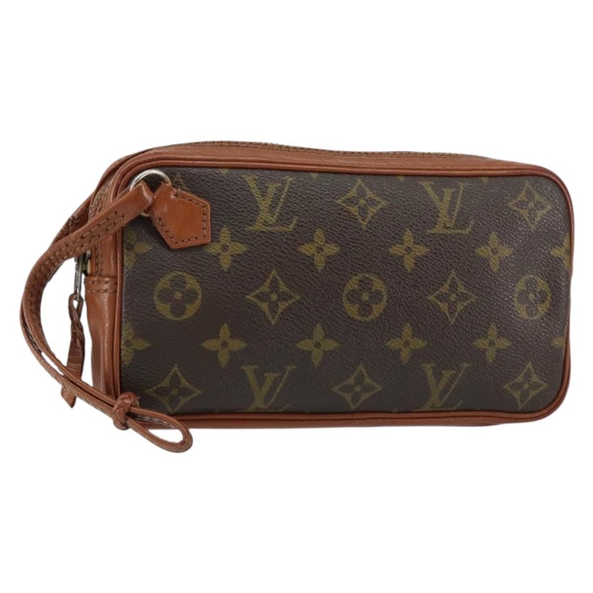 Louis Vuitton Pochette Sports Monogram Canvas Brown Canvas Clutche & Pouche Bag (Authentic Pre-Loved)